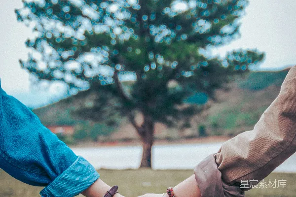 高清摄影 两人手拉手