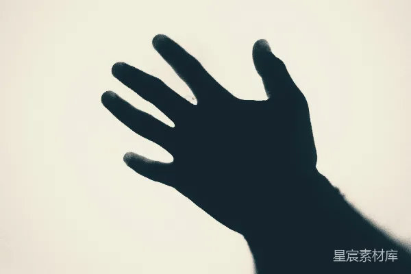 高清摄影 白天左人类手的轮廓