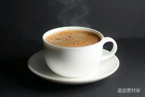 高清摄影 白瓷杯置于白瓷托盘上