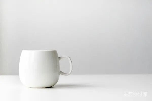 高清摄影 白色陶瓷茶杯