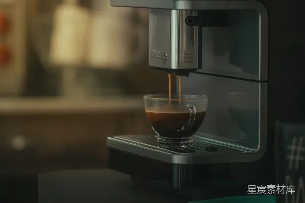 高清摄影 玻璃杯中的液体放在机器上