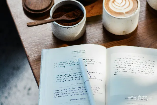 高清摄影 黑色钢笔在白格纸上
