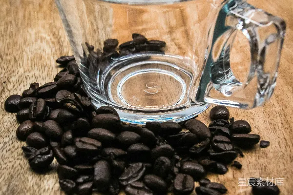 高清摄影 一 Jar 装满黑咖啡豆