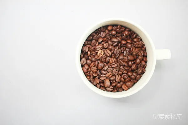 高清摄影 咖啡豆的一杯