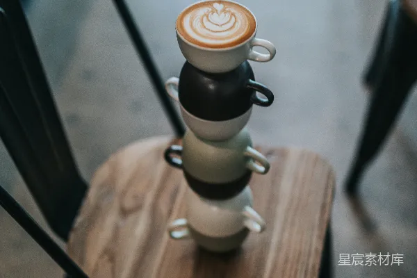 高清摄影 浅聚焦摄影的咖啡杯