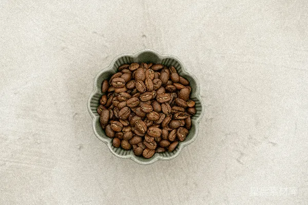 高清摄影 一碗咖啡豆