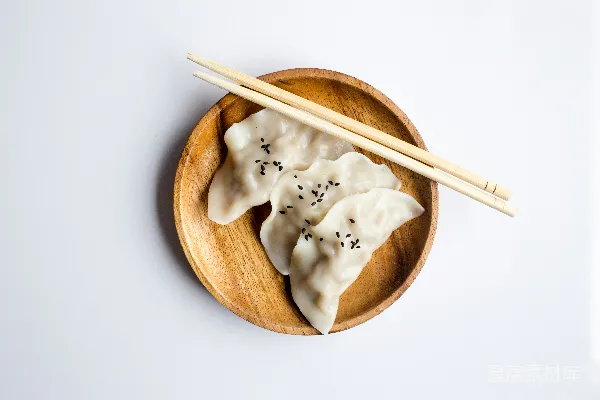 高清摄影 三白粥一碗棕色碗