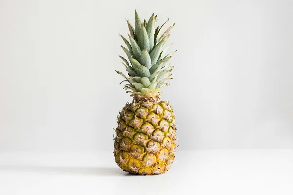 高清摄影 白底上的菠萝
