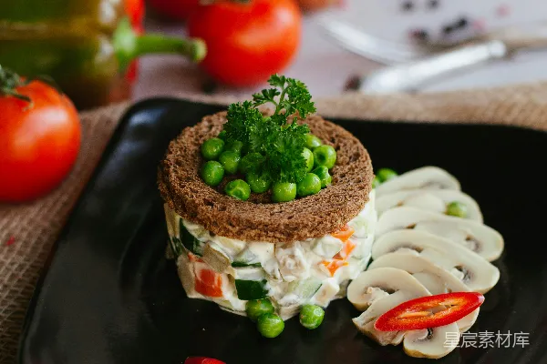 高清摄影 烹饪的菜品