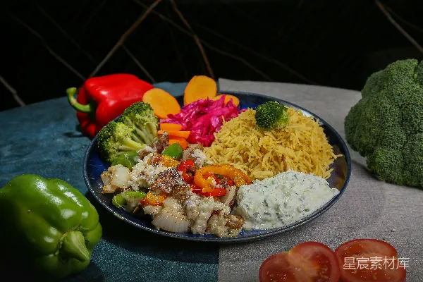 高清摄影 一盘食物