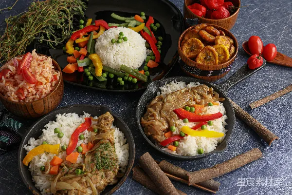 高清摄影 满桌的食物