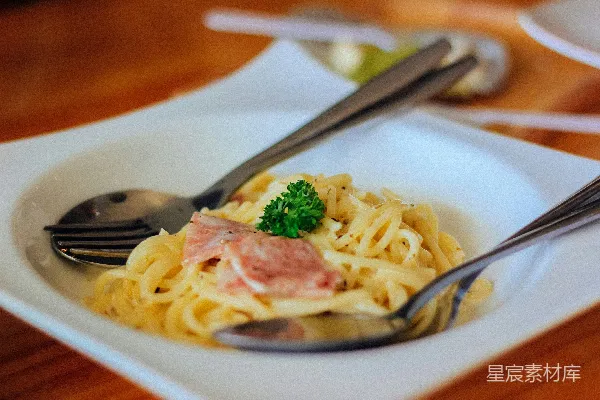 高清摄影 白盘里的肉酱 Pasta