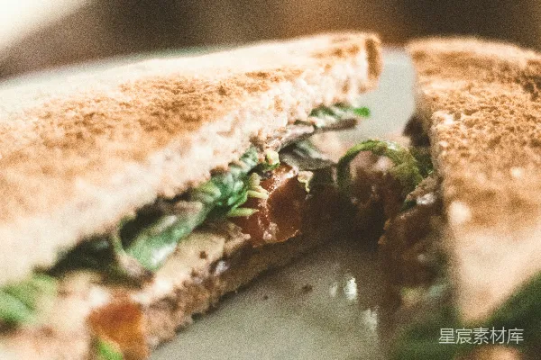 高清摄影 肉和蔬菜的三明治