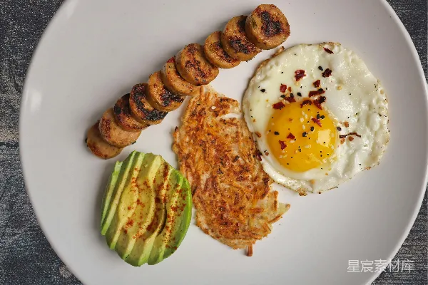 高清摄影 盘中cooked的food