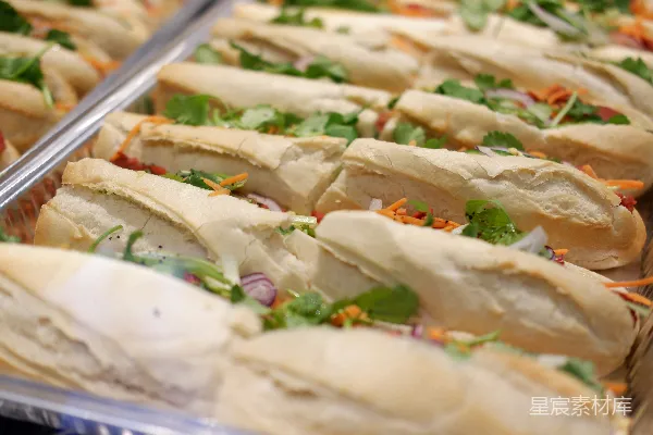 高清摄影 一张 sandwiches 的特写镜头