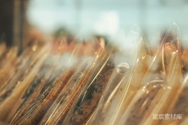 高清摄影 一 bunch 食物放在玻璃柜里