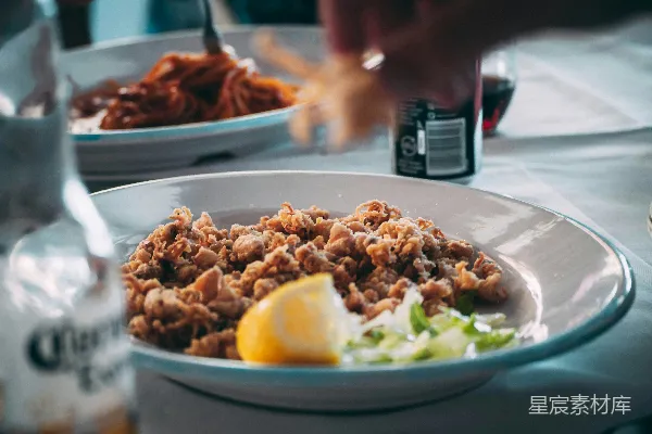 高清摄影 盘中的食物