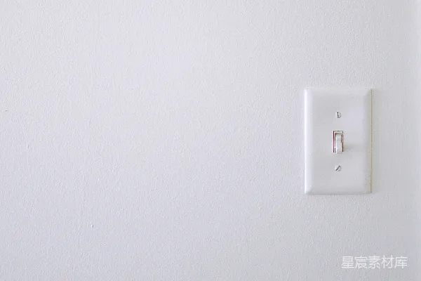 高清摄影 白墙开关