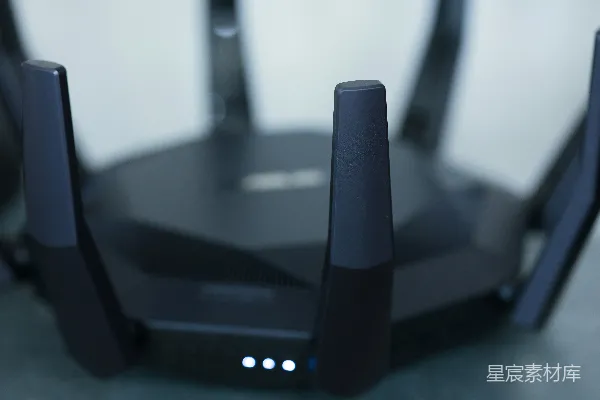 高清摄影 一个无线路由器的特写镜头。