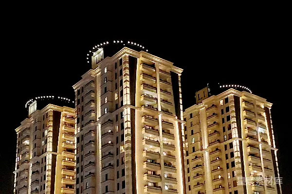 高清摄影 几座高大的建筑物