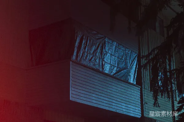 高清摄影 红白相间的混凝土建筑