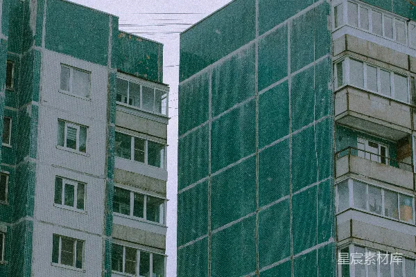 高清摄影 一个有玻璃窗的建筑