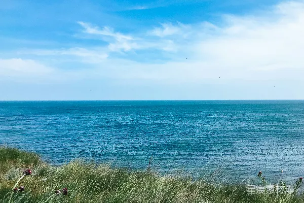 高清摄影 日落时平静的蓝海