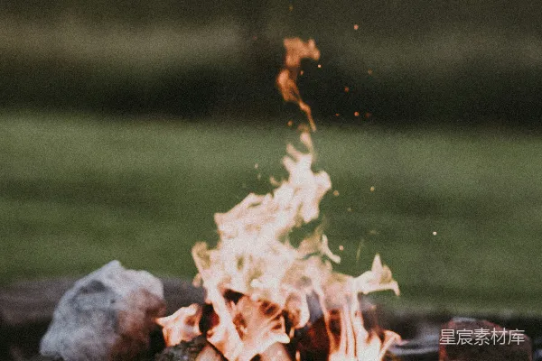 高清摄影 篝火的特写摄影
