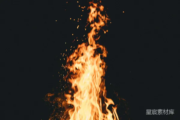 高清摄影 夜间火灾