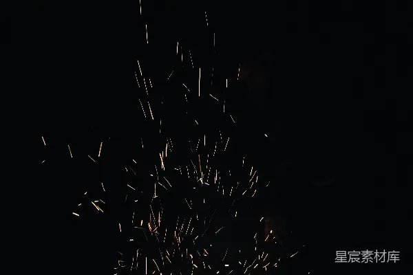 高清摄影 夜晚天空中的烟花
