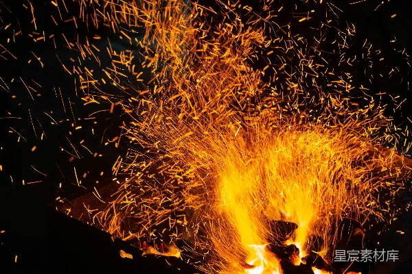 高清摄影 夜间烟花延时摄影