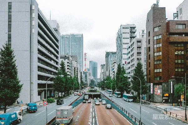 城市一条繁忙的街道