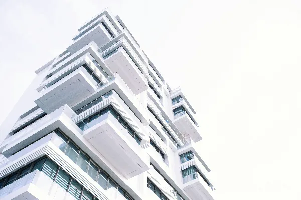 高清摄影 白色混凝土建筑