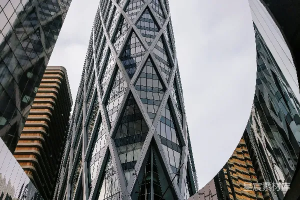 高清摄影 城市中的高层建筑在白天