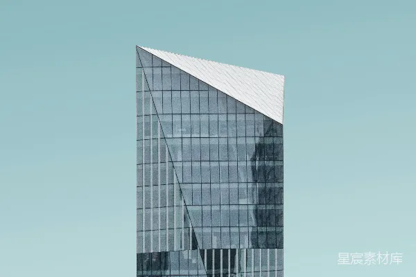 高清摄影 高楼大厦的玻璃建筑特写照片