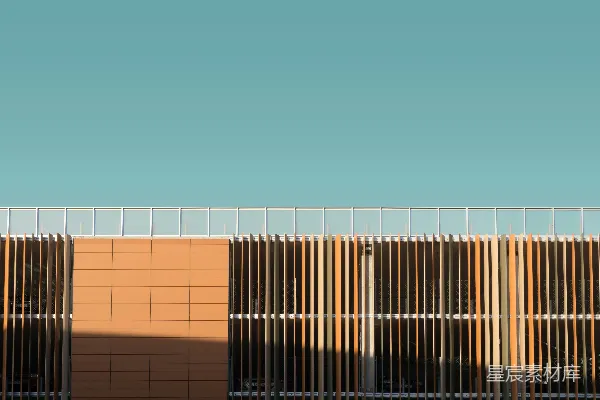 高清摄影 栅栏的建筑摄影