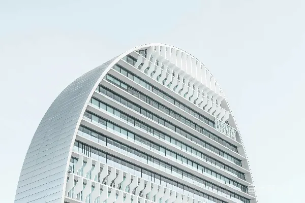 高清摄影 白天的白色混凝土建筑