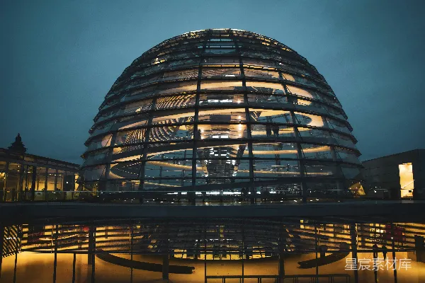 高清摄影 玻璃穹顶建筑