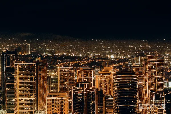 高清摄影 城市建筑物在夜间