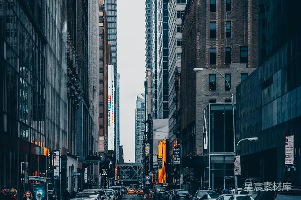高清摄影 街边停车