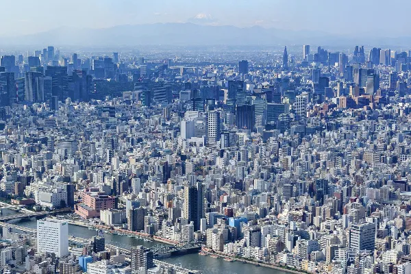 高清摄影 城市建筑物白天的俯瞰图