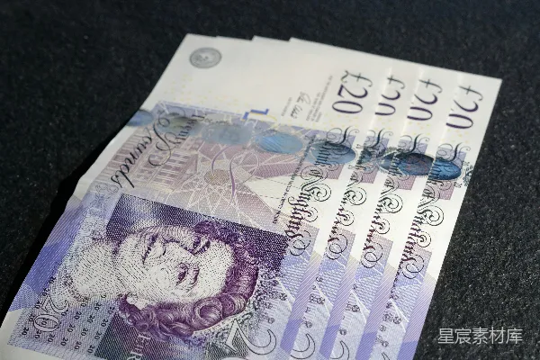 高清摄影 英格兰银行的20英镑纸币