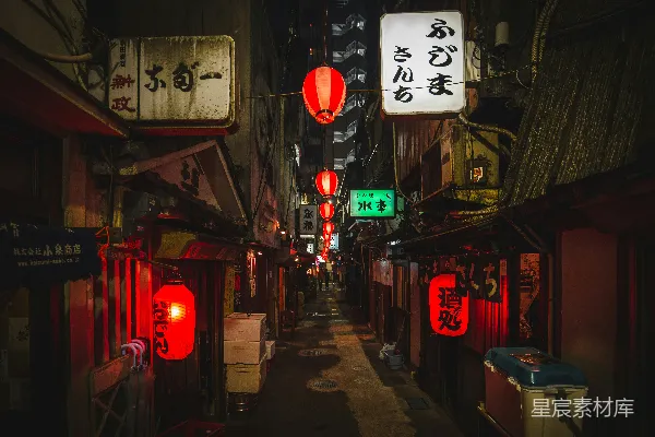 高清摄影 街道在夜间
