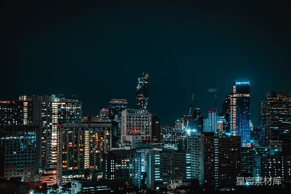 高清摄影 照明的高层建筑