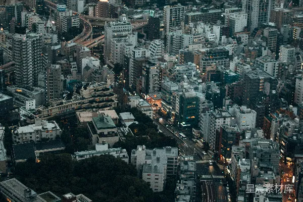 高清摄影 白天的城市建筑俯瞰图