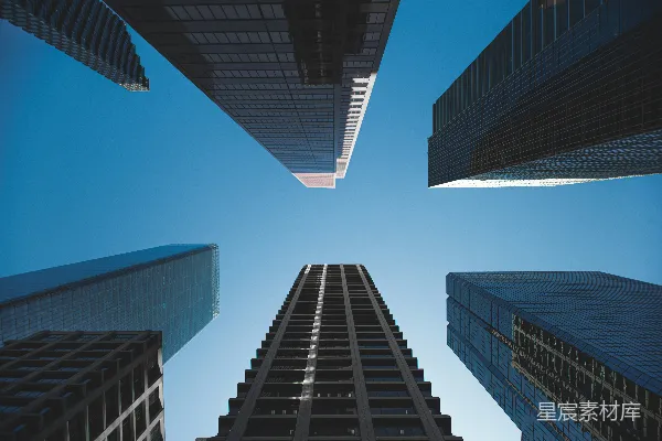 高清摄影 低角度拍摄高楼建筑