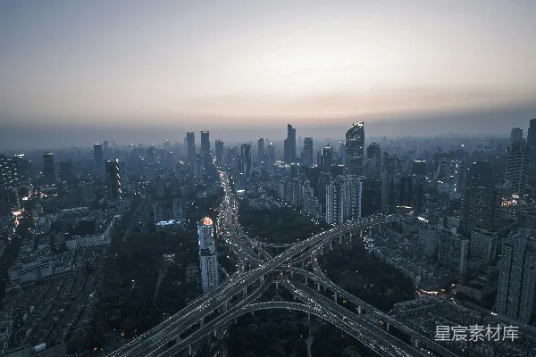 高清摄影 城市全景俯瞰图