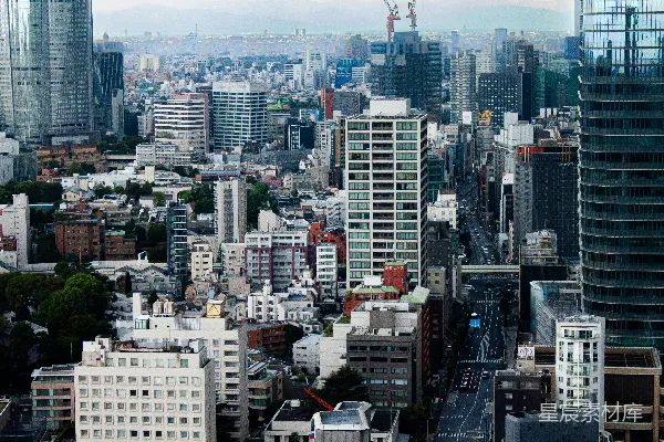 高清摄影 城市景象，高耸建筑林立
