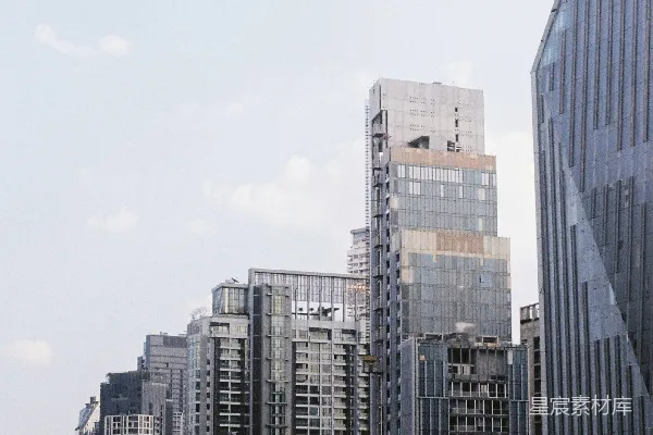 高清摄影 一座高楼林立的城市
