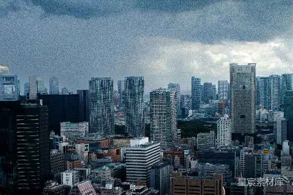 高清摄影 从高楼俯瞰城市景色